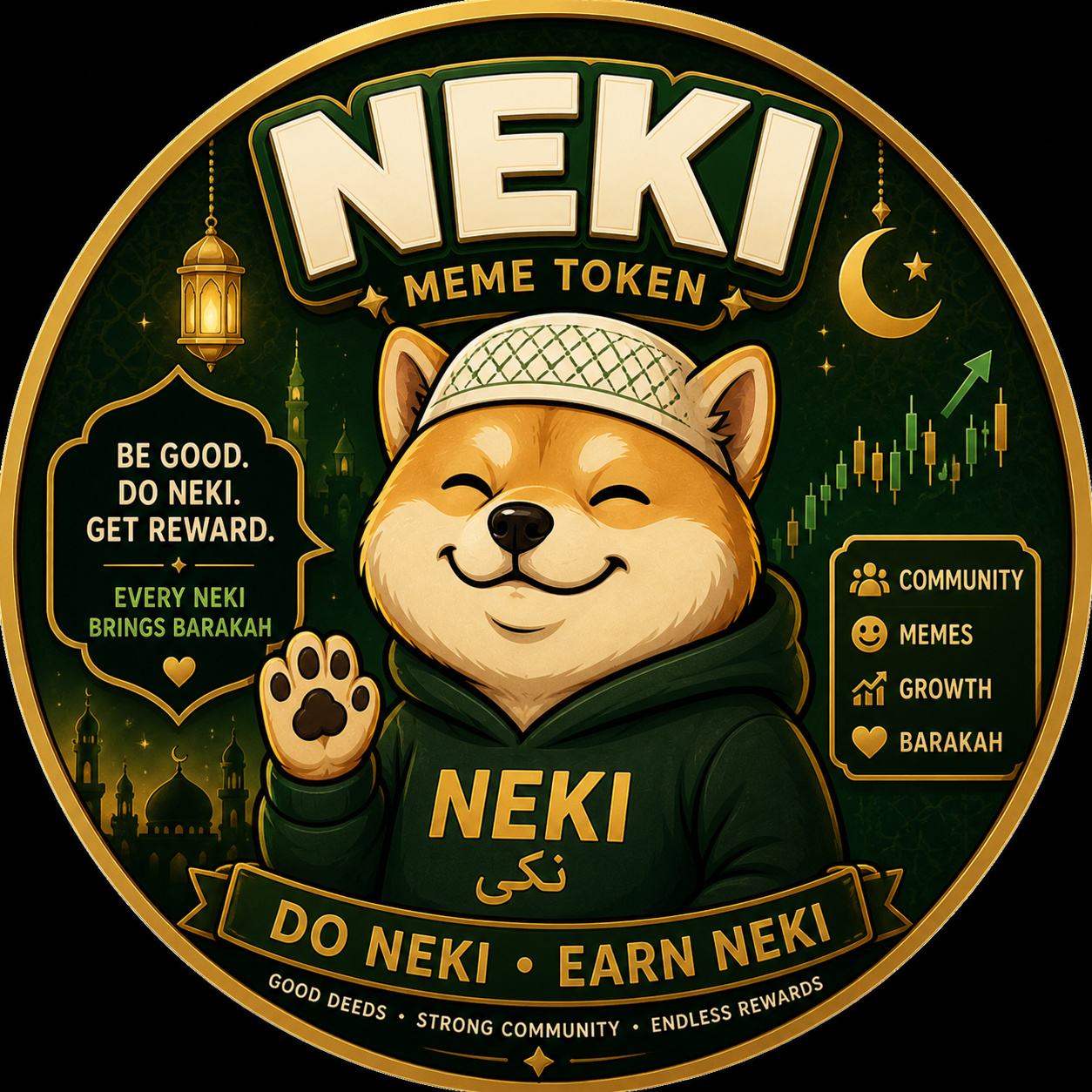 Friendly Shiba Inu mascot